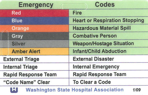 Emergency Codes Badge (Order Limit: 500)