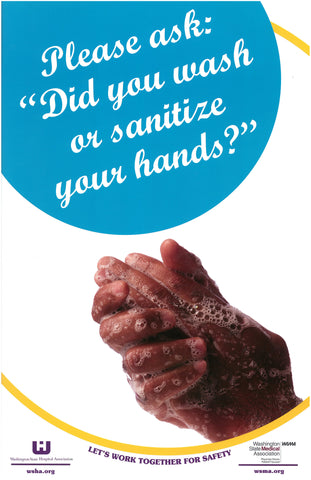 Please Ask Handwashing Poster